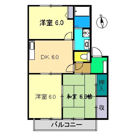 レ･モンベール A棟の物件間取画像